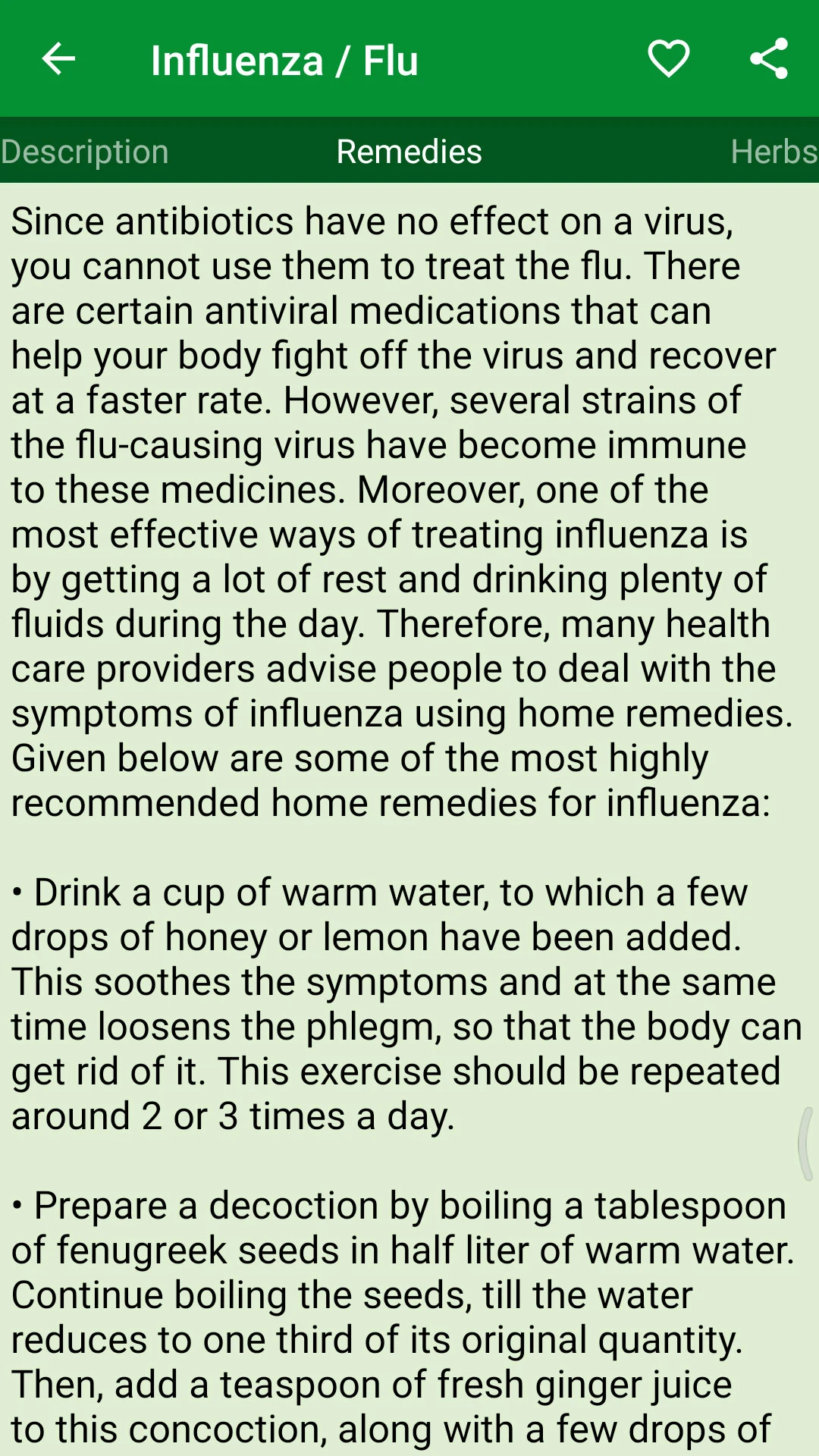 Herbal Cure screenshot
